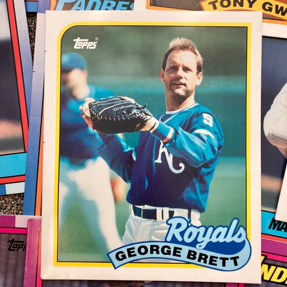 Lot of 17 Vintage Topps Baseball Card Pocket Folders Indians Padres A's Royals - Picture 3 of 9